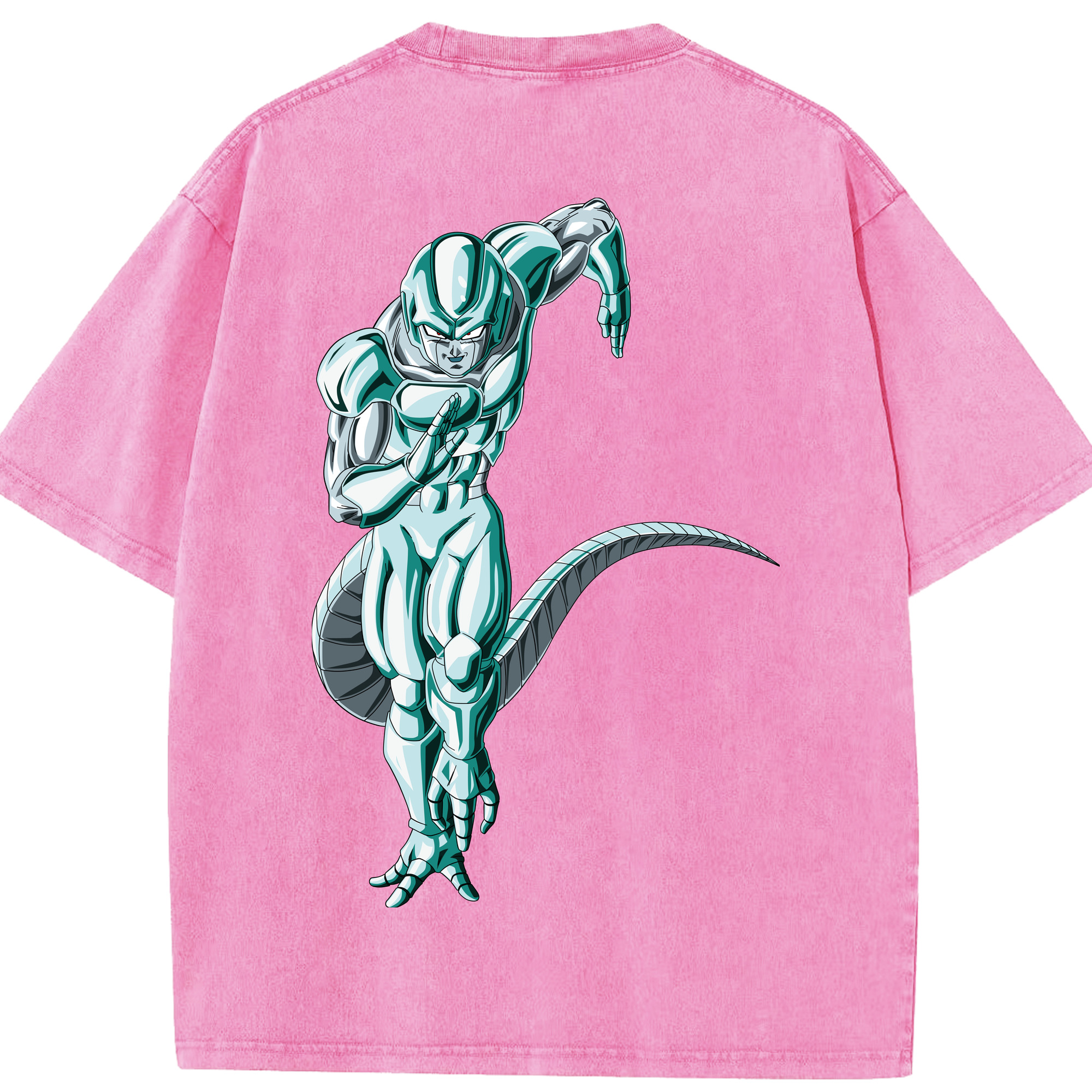 （画像用） ドラゴンボール フリーザ DRAGON BALL Frieza 綿100% ヴィンテージ風 半袖Tシャツ（背面プリント）